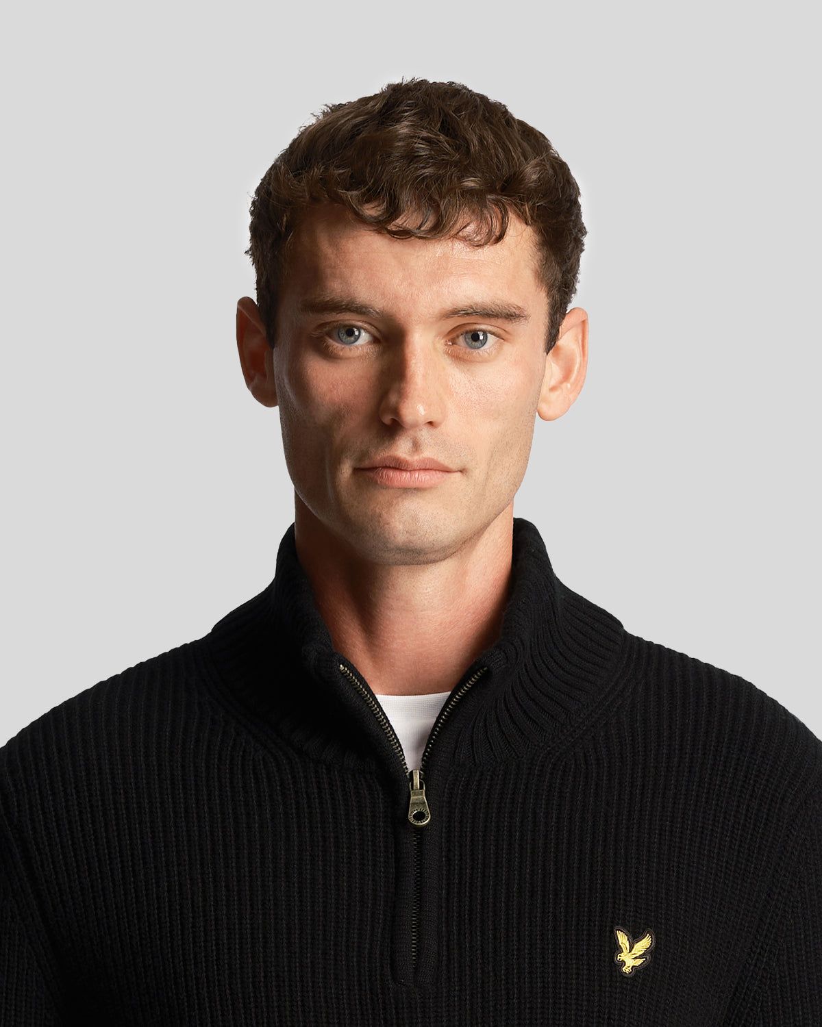 Ribbed Quarter Zip Jumper sold by Lyle & Scott product image thumbnail 4