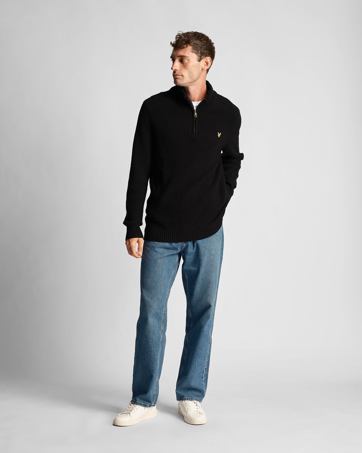 Ribbed Quarter Zip Jumper sold by Lyle & Scott product image thumbnail 2