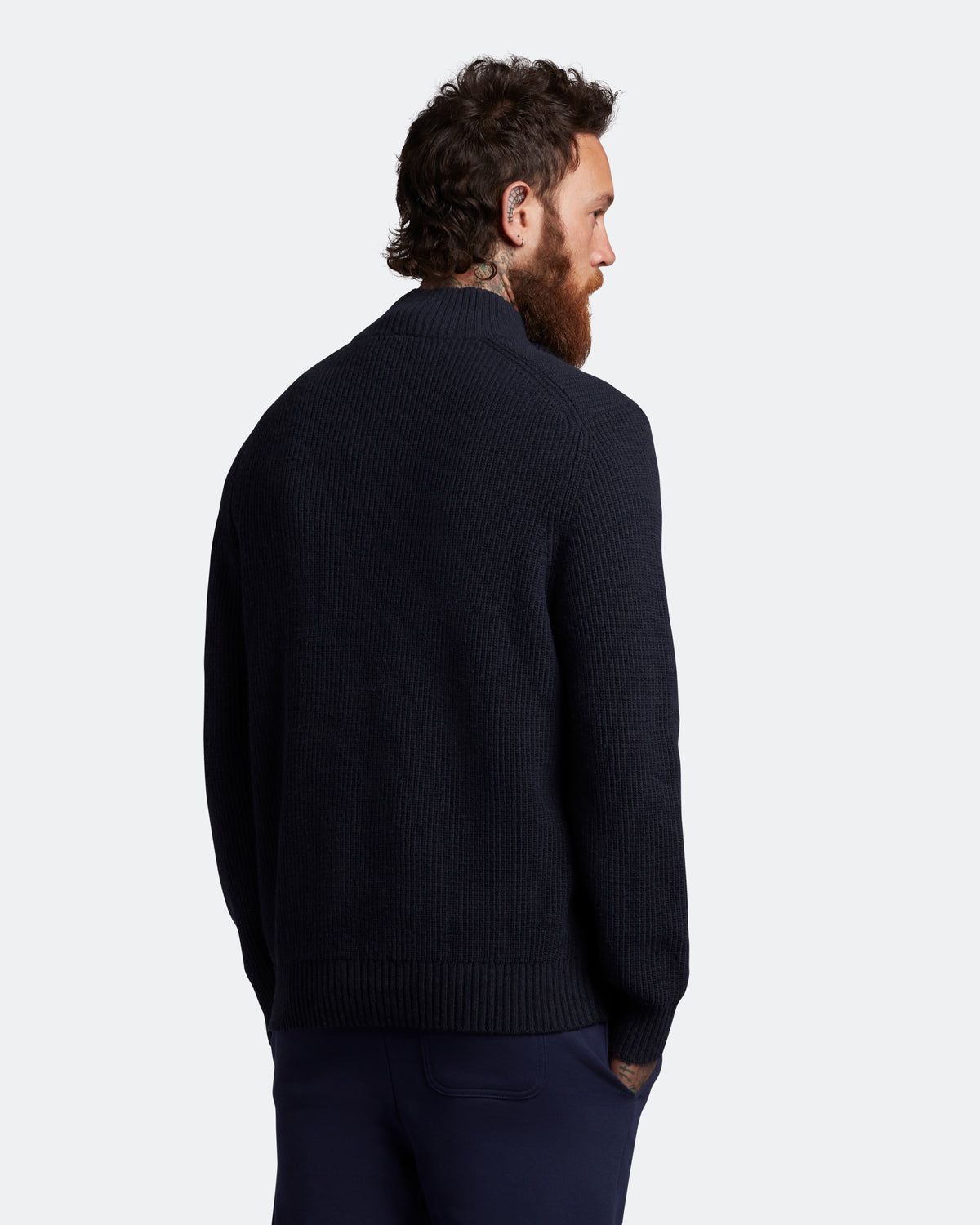 Ribbed Quarter Zip Jumper Plus sold by Lyle & Scott product image thumbnail 3