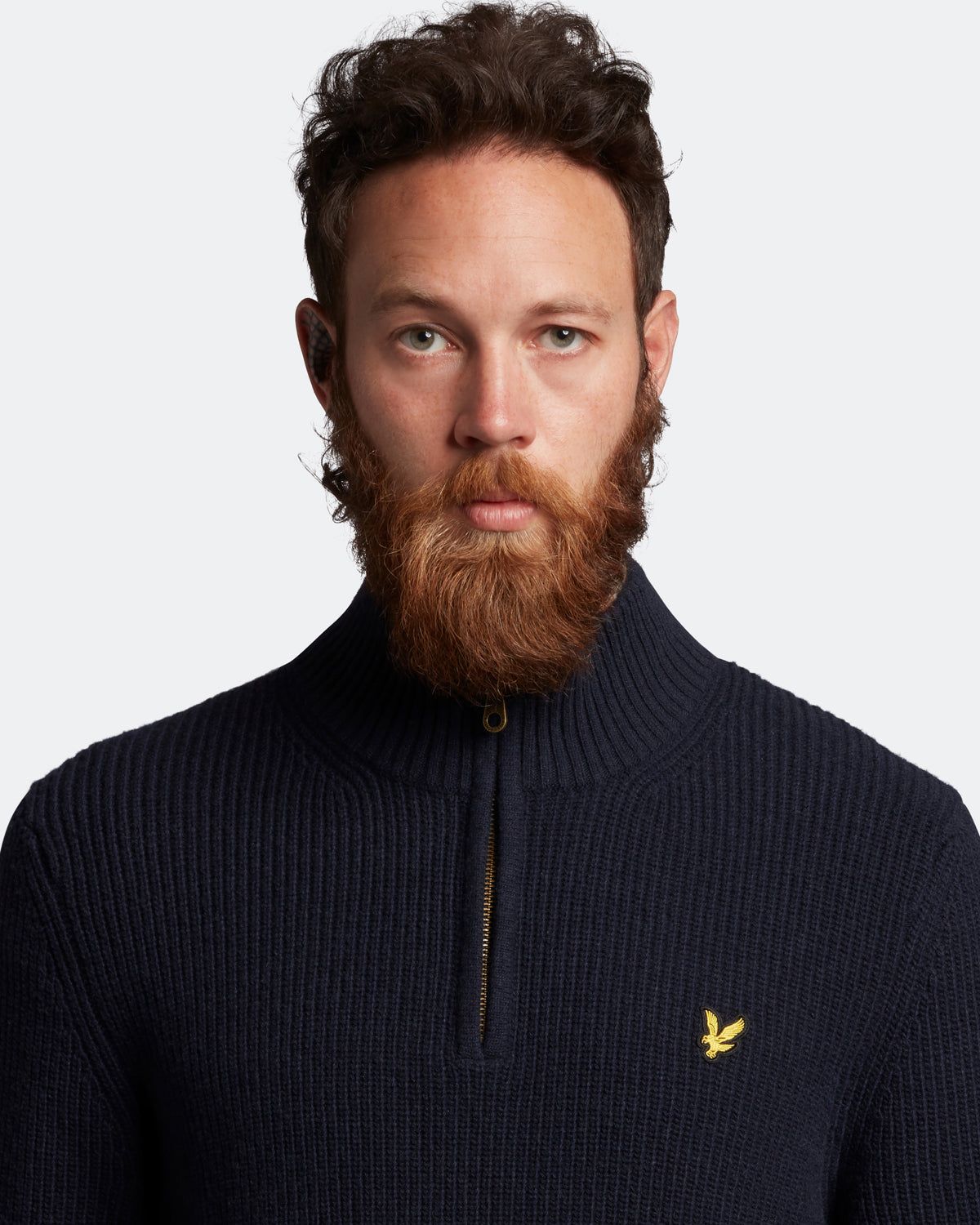Ribbed Quarter Zip Jumper Plus sold by Lyle & Scott product image thumbnail 4