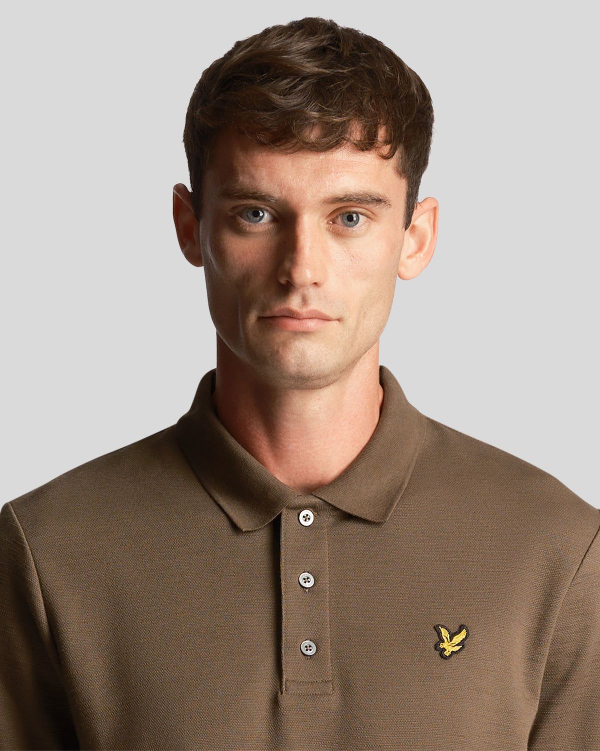 Chunky Slub Polo Shirt sold by Lyle & Scott product image thumbnail 4