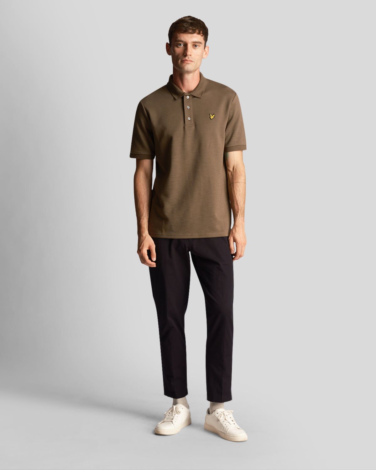 Chunky Slub Polo Shirt sold by Lyle & Scott product image thumbnail 2