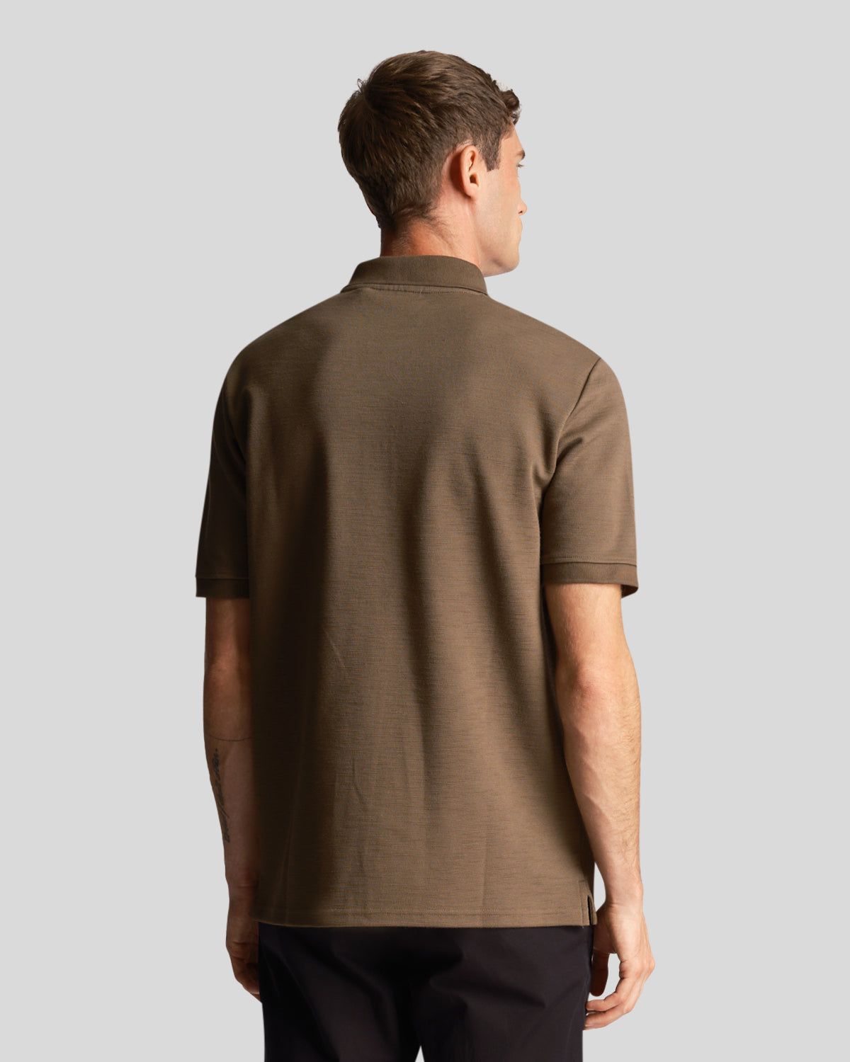 Chunky Slub Polo Shirt sold by Lyle & Scott product image thumbnail 3