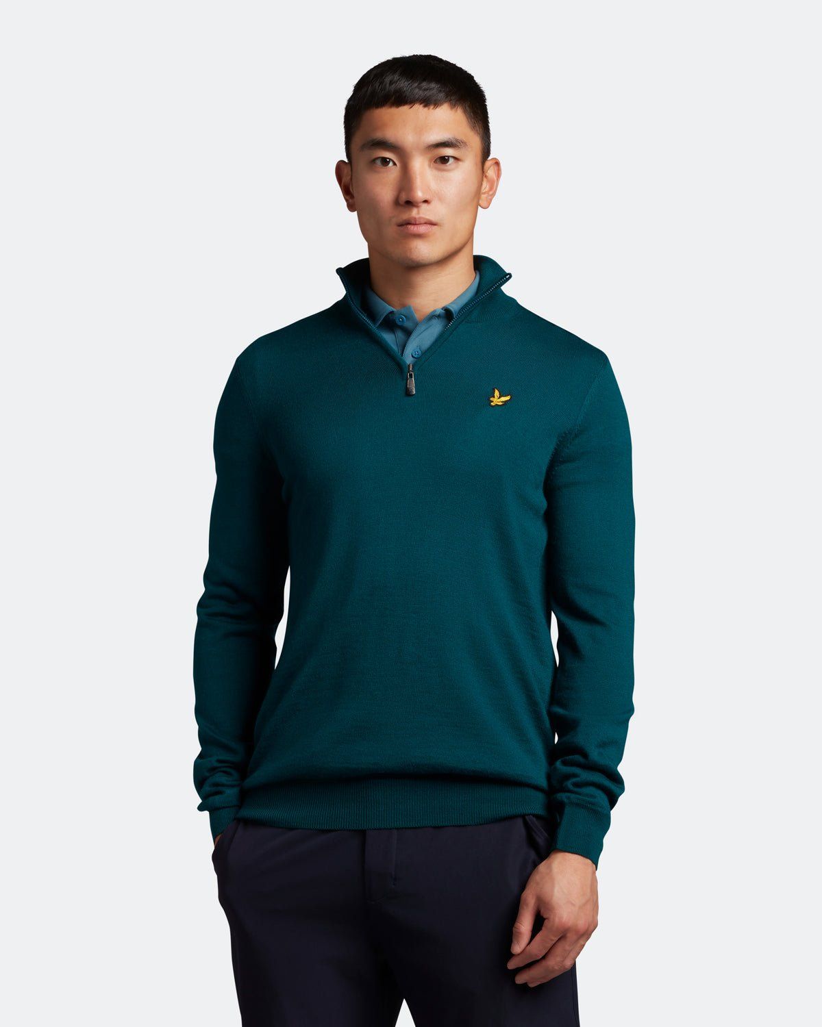 Golf Core 1/4 Zip Merino Jumper sold by Lyle & Scott