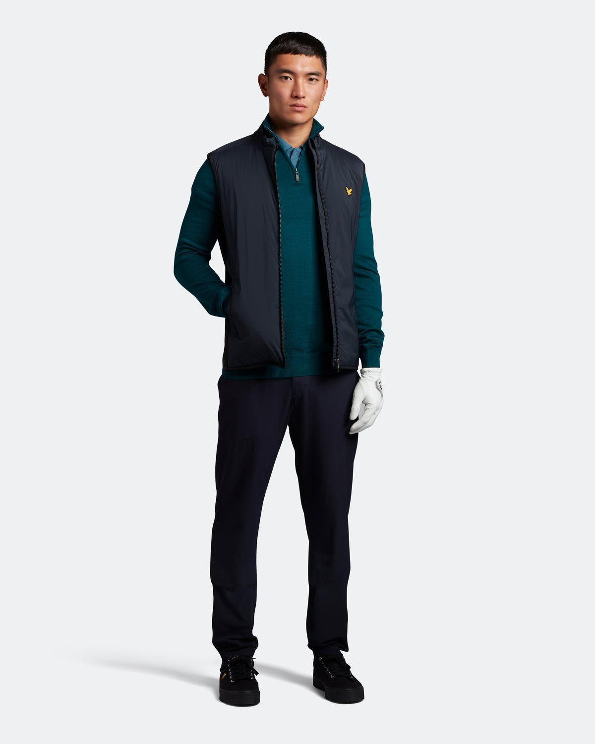 Golf Core 1/4 Zip Merino Jumper sold by Lyle & Scott product image thumbnail 2