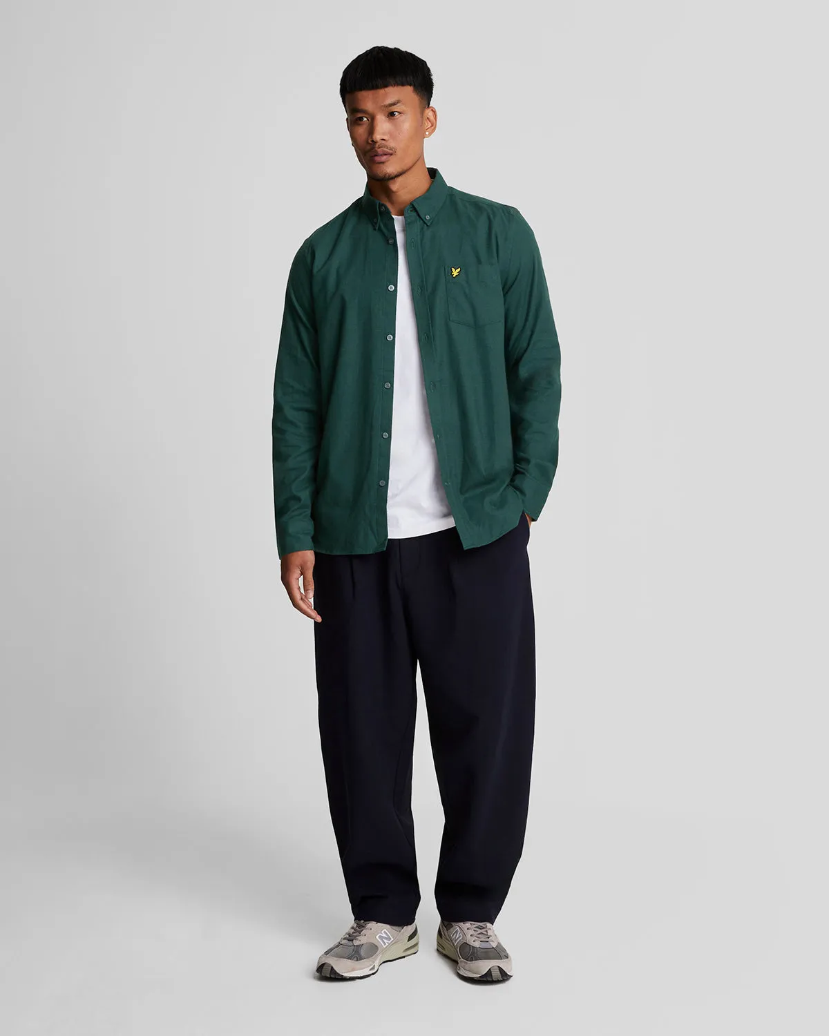 Plain Flannel Shirt sold by Lyle & Scott product image thumbnail 2