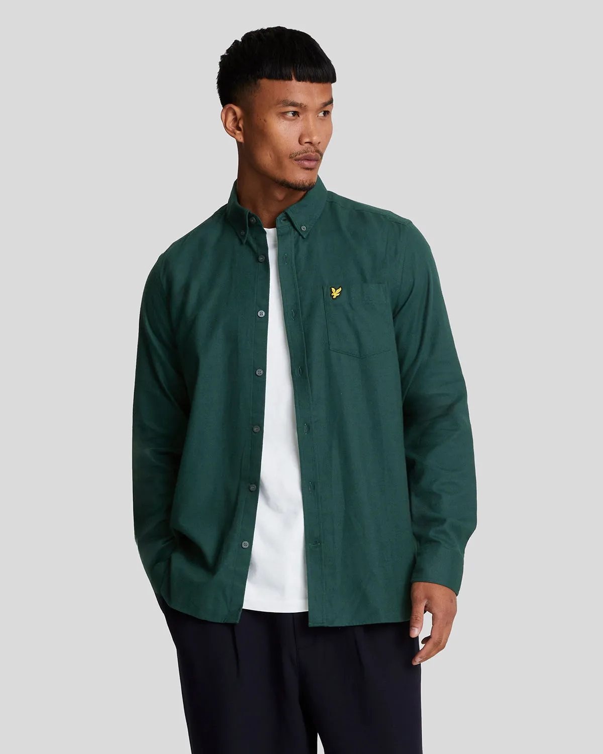 Plain Flannel Shirt sold by Lyle & Scott