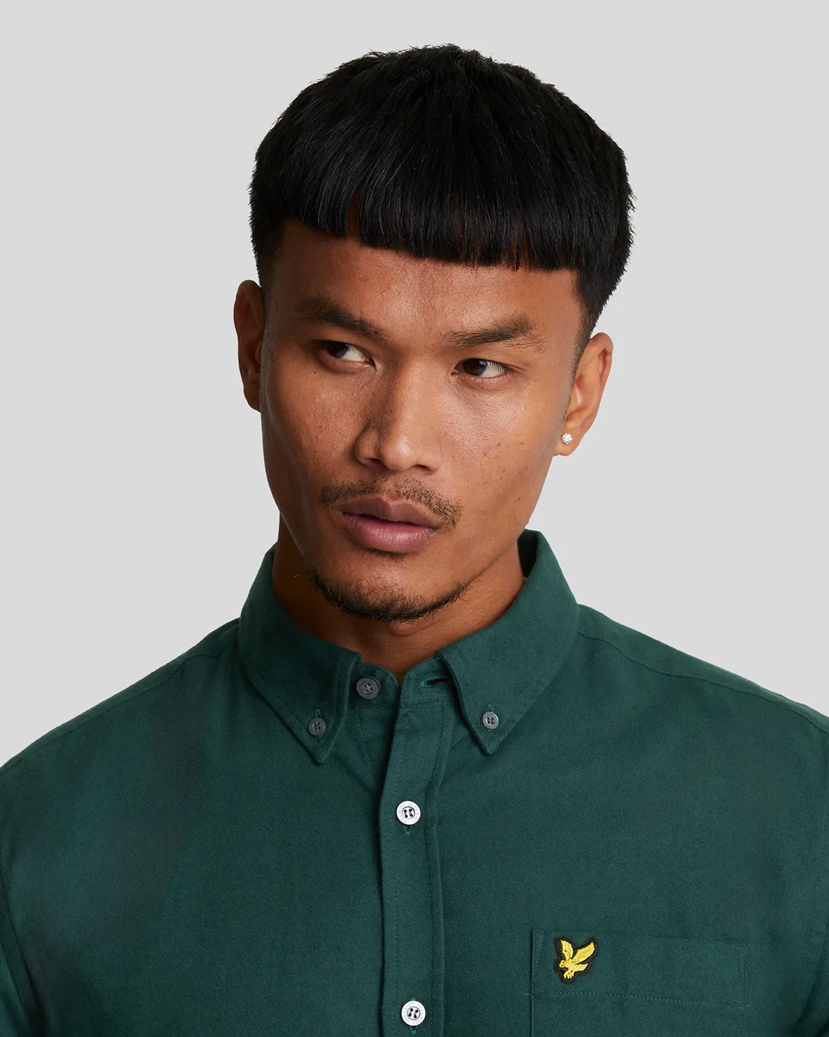 Plain Flannel Shirt sold by Lyle & Scott product image thumbnail 4