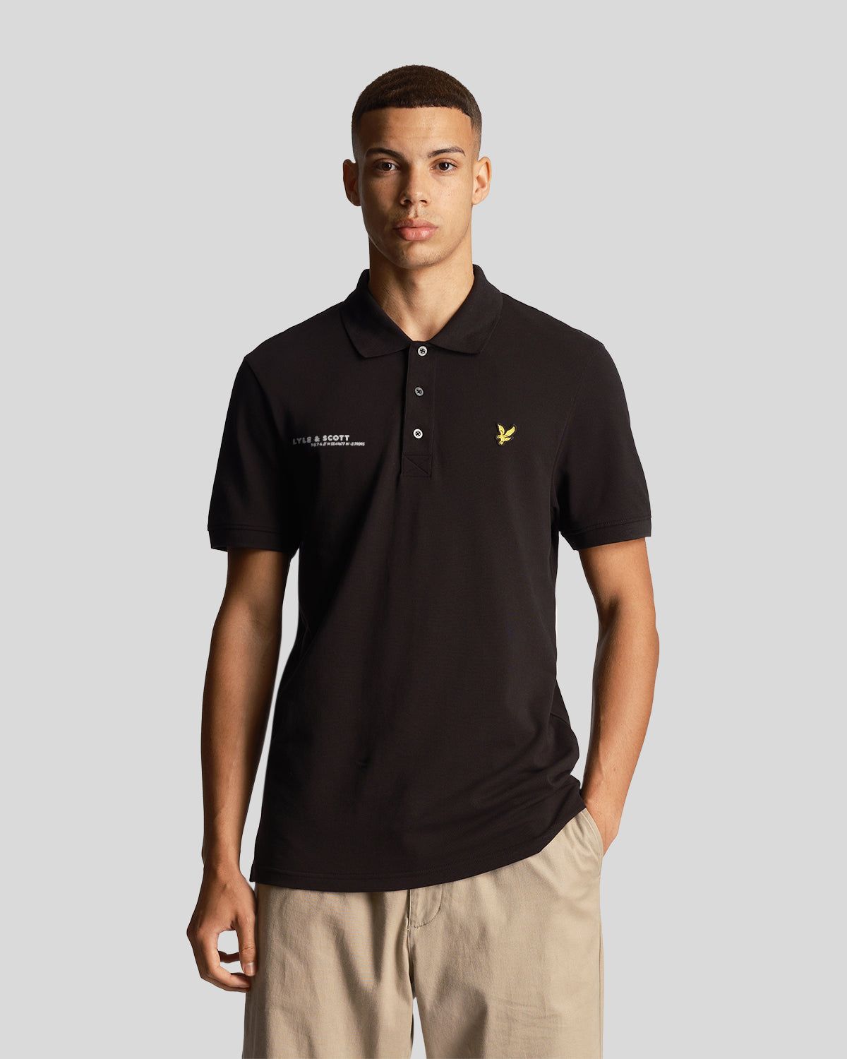Plain Polo Shirt Co-Ordinates Print sold by Lyle & Scott