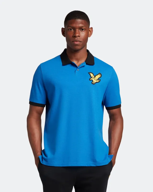 Block Marl Polo Shirt sold by Lyle & Scott