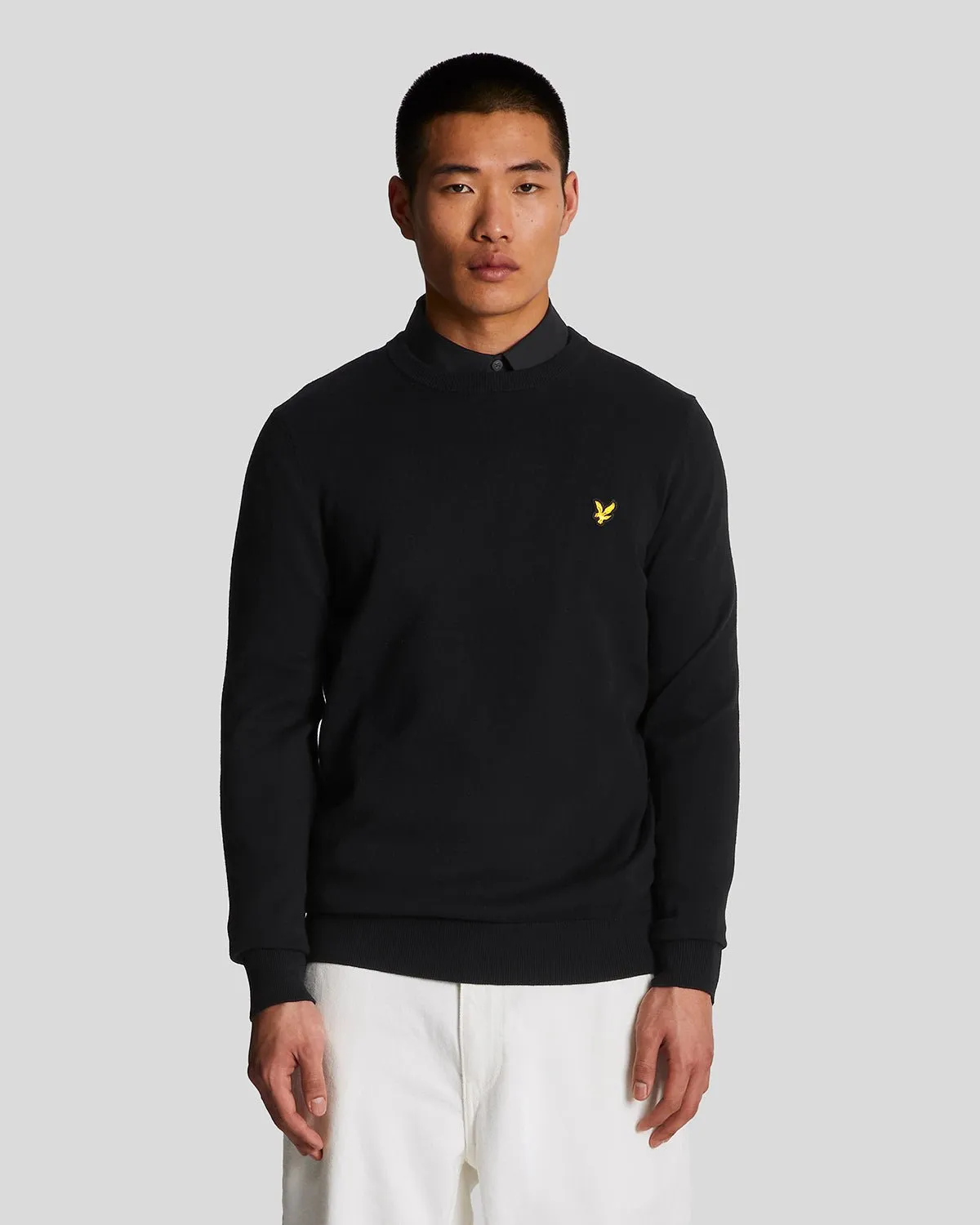 Cotton Crew Neck Jumper sold by Lyle & Scott