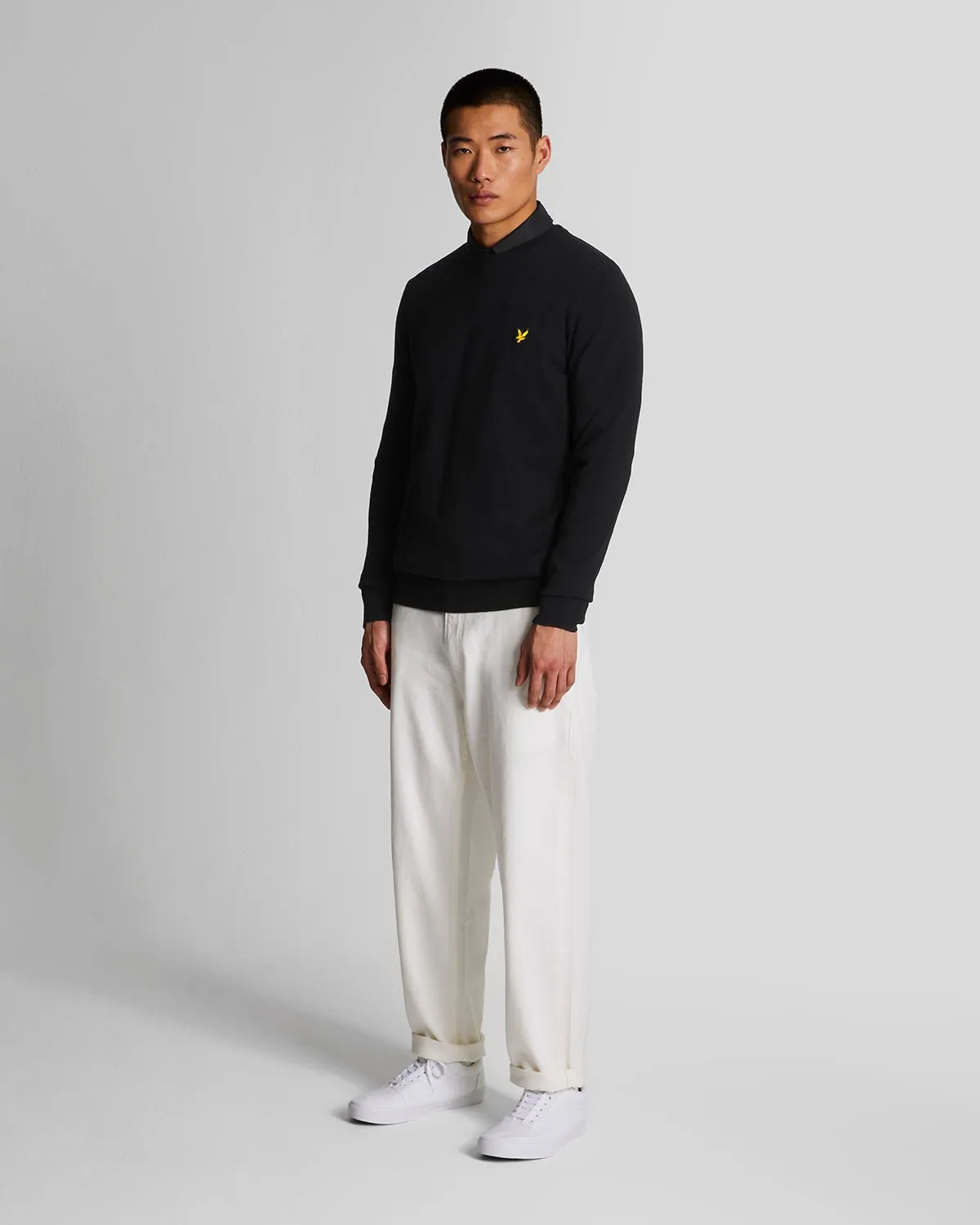 Cotton Crew Neck Jumper sold by Lyle & Scott product image thumbnail 2