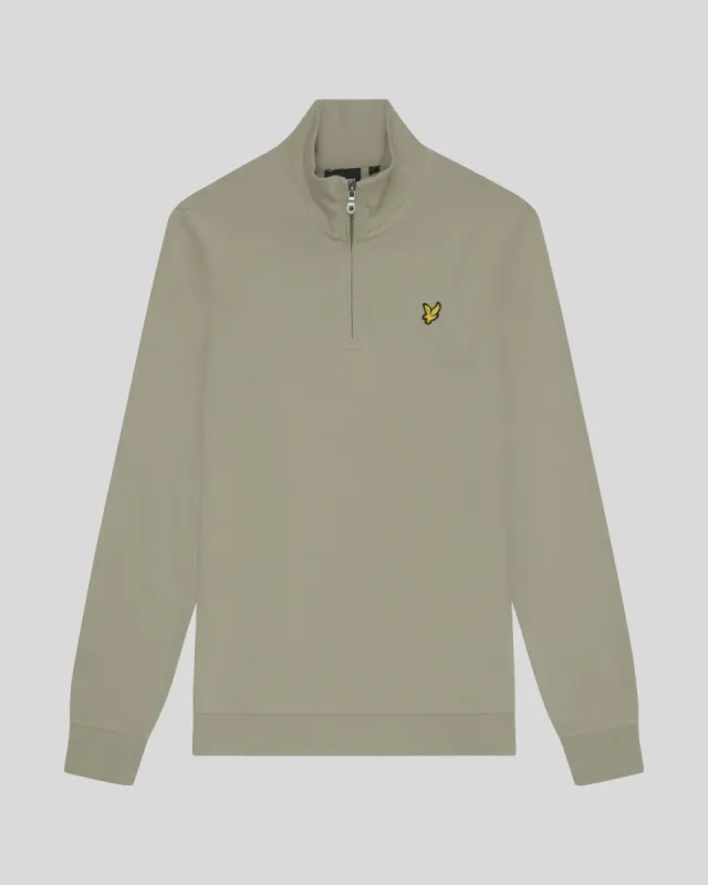 Loopback 1/4 Zip Sweatshirt sold by Lyle & Scott
