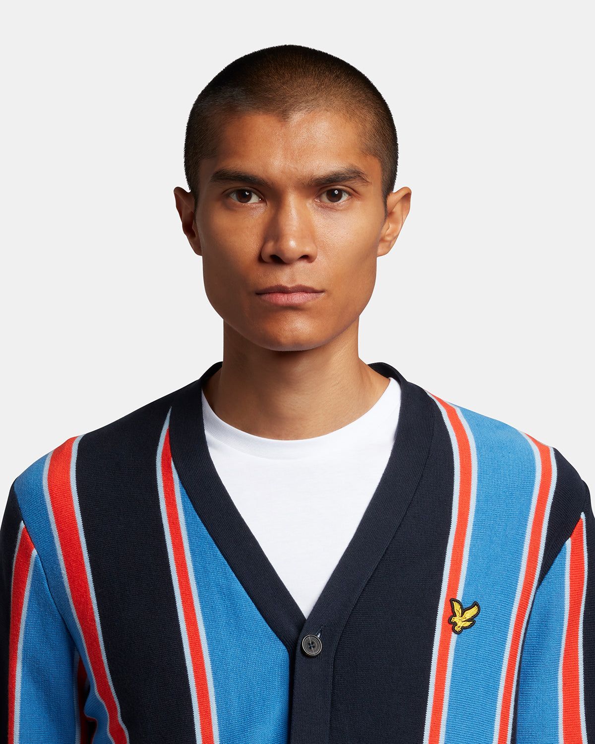 Vertical Stripe Cardigan sold by Lyle & Scott product image thumbnail 4