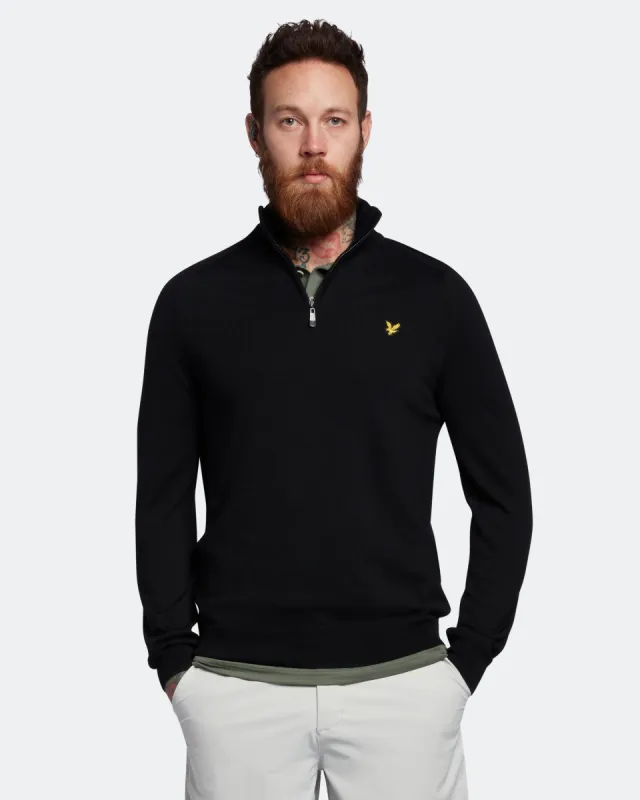 Golf Merino 1/4 Zip Jumper sold by Lyle & Scott