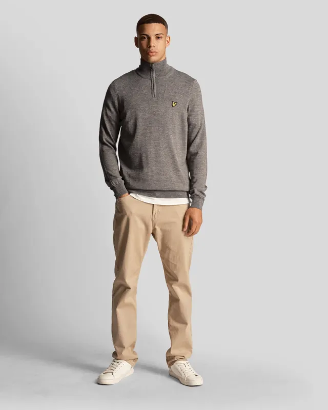 1/4 Zip Merino Mix Jumper sold by Lyle & Scott