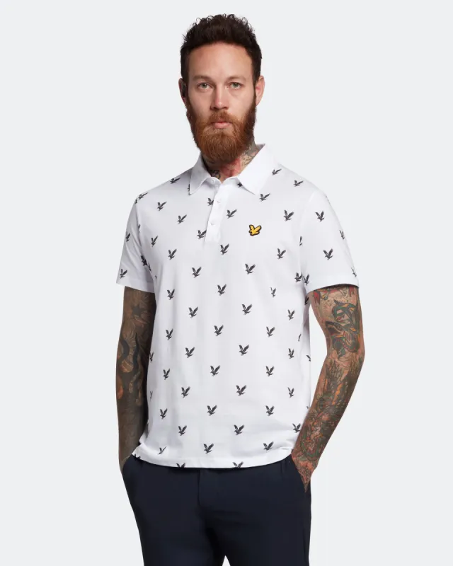 Eagle Print Polo Shirt sold by Lyle & Scott