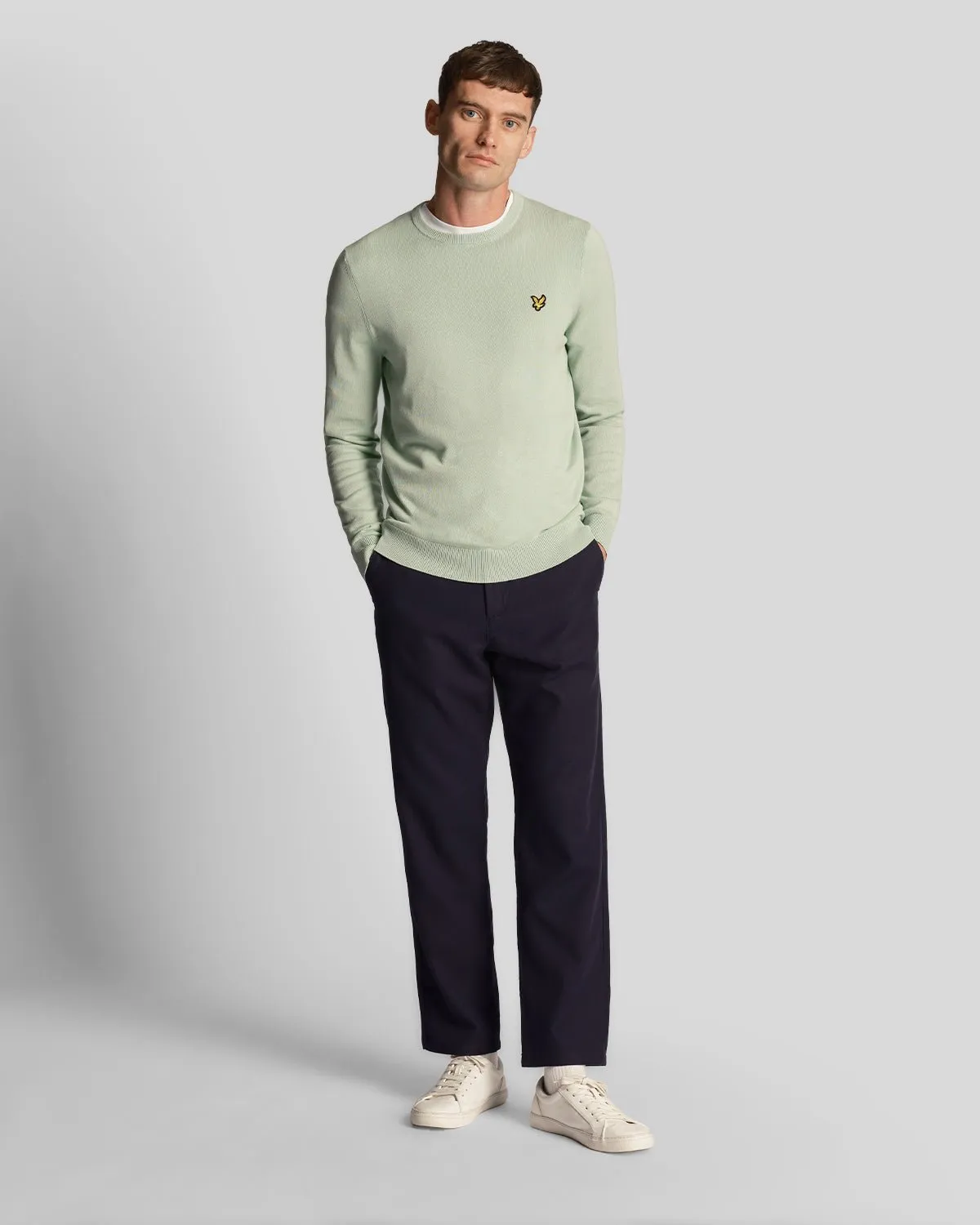 Cotton Crew Neck Jumper sold by Lyle & Scott product image thumbnail 2
