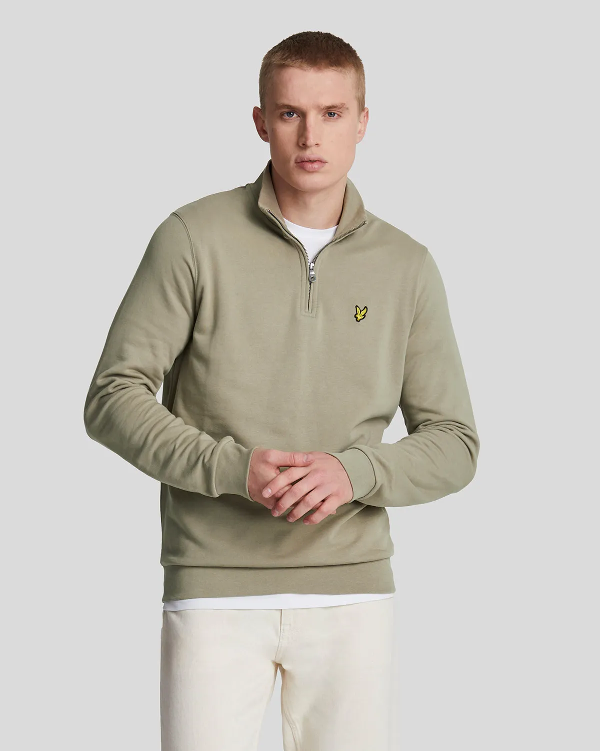 Loopback 1/4 Zip Sweatshirt sold by Lyle & Scott