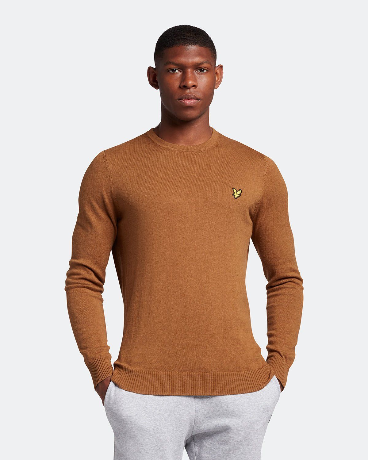 Cotton Merino Crew Neck Jumper sold by Lyle & Scott