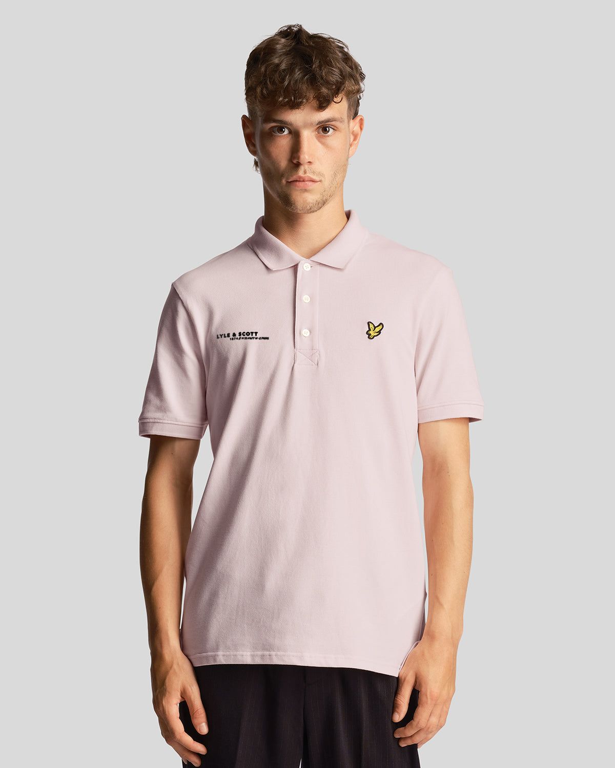 Plain Polo Shirt Co-Ordinates Print sold by Lyle & Scott