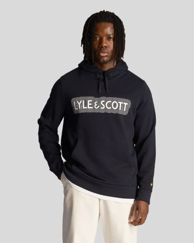Vibrations Print Hoodie sold by Lyle & Scott