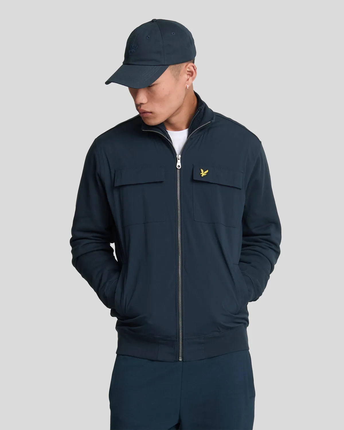 Hybrid Zip Track Jacket sold by Lyle & Scott