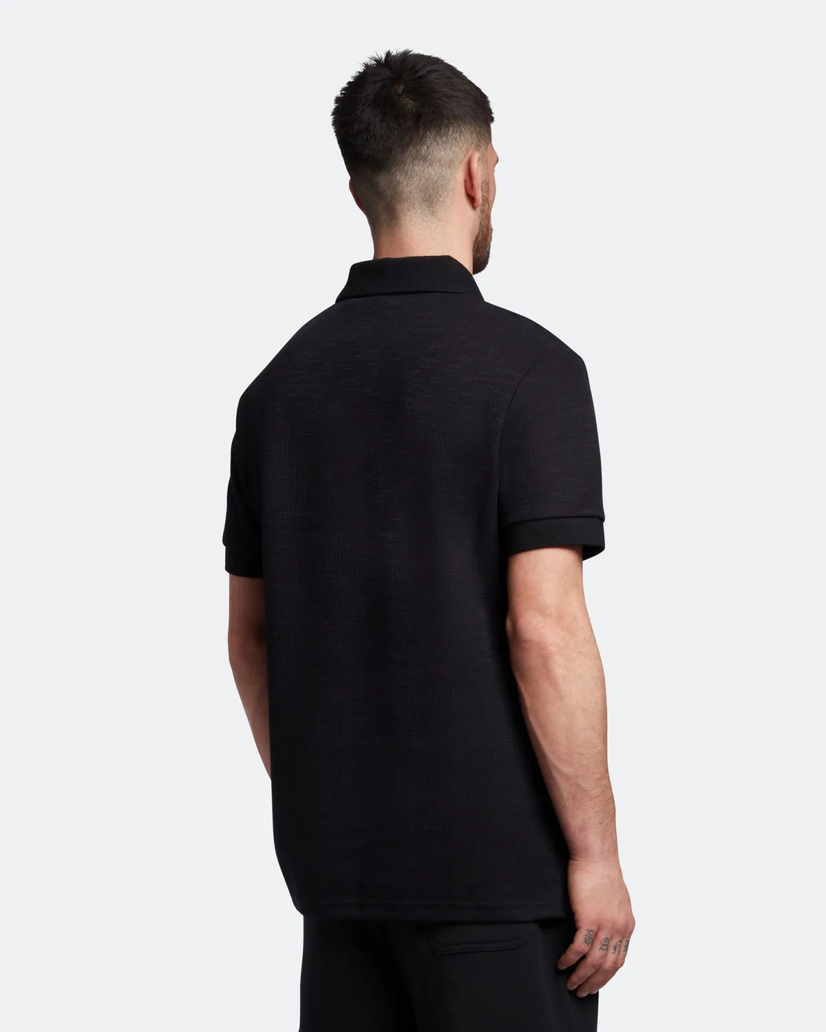 Cuffed Polo Shirt sold by Lyle & Scott product image thumbnail 3