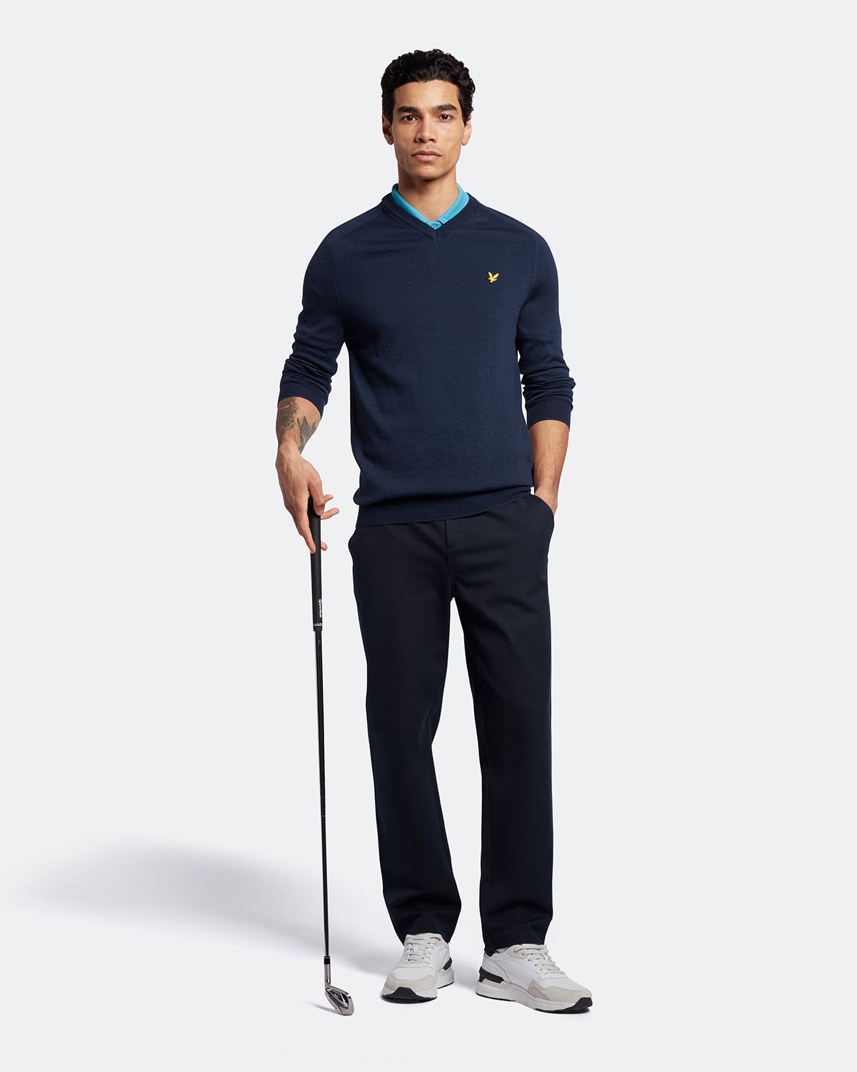 Merino V Neck Jumper sold by Lyle & Scott product image thumbnail 2