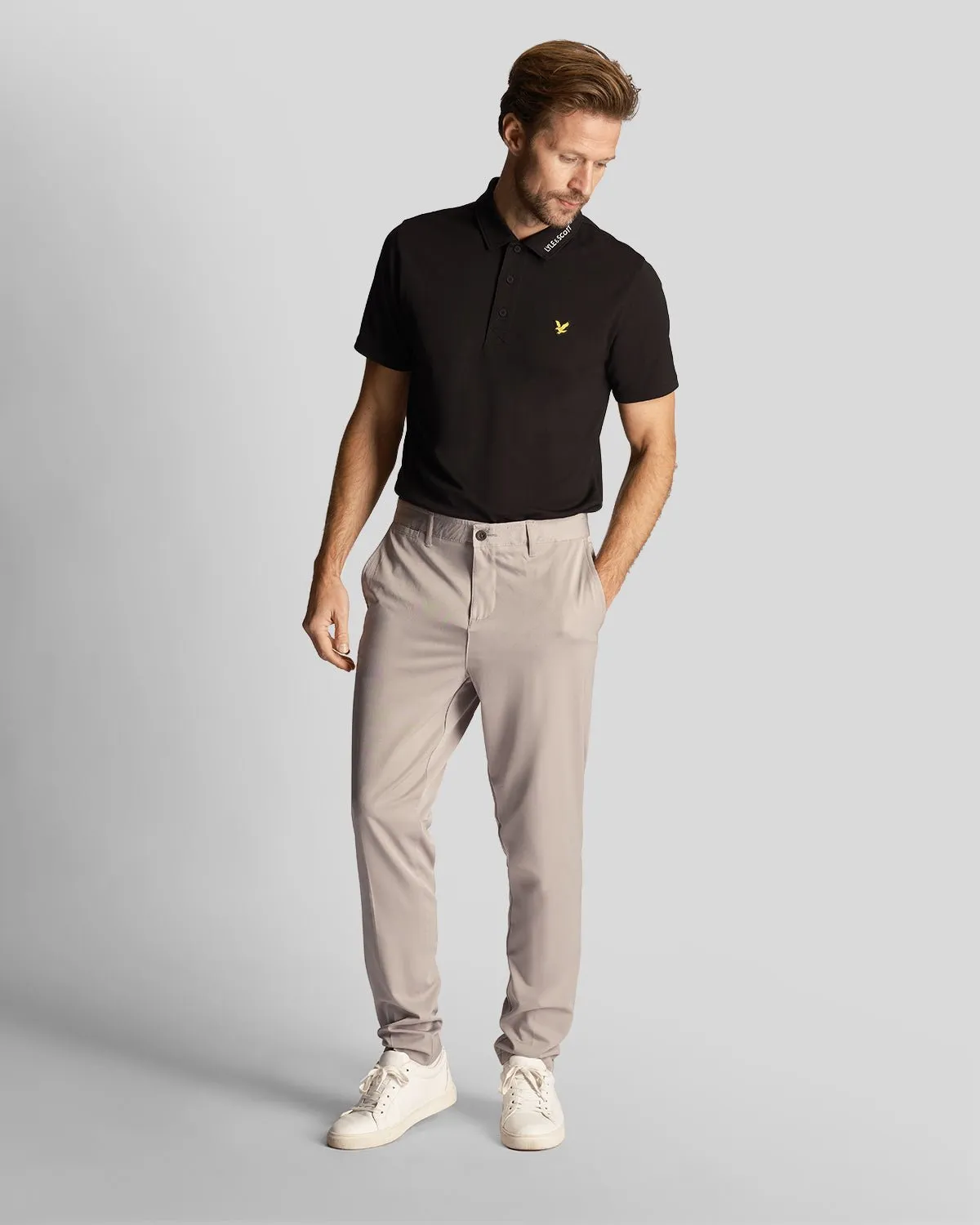 Golf Technical Collar Logo Polo Shirt sold by Lyle & Scott product image thumbnail 2
