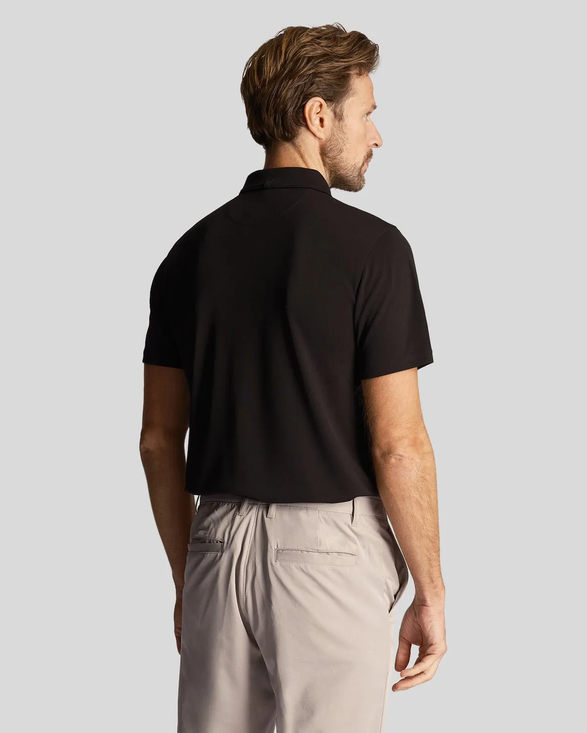 Golf Technical Collar Logo Polo Shirt sold by Lyle & Scott product image thumbnail 3