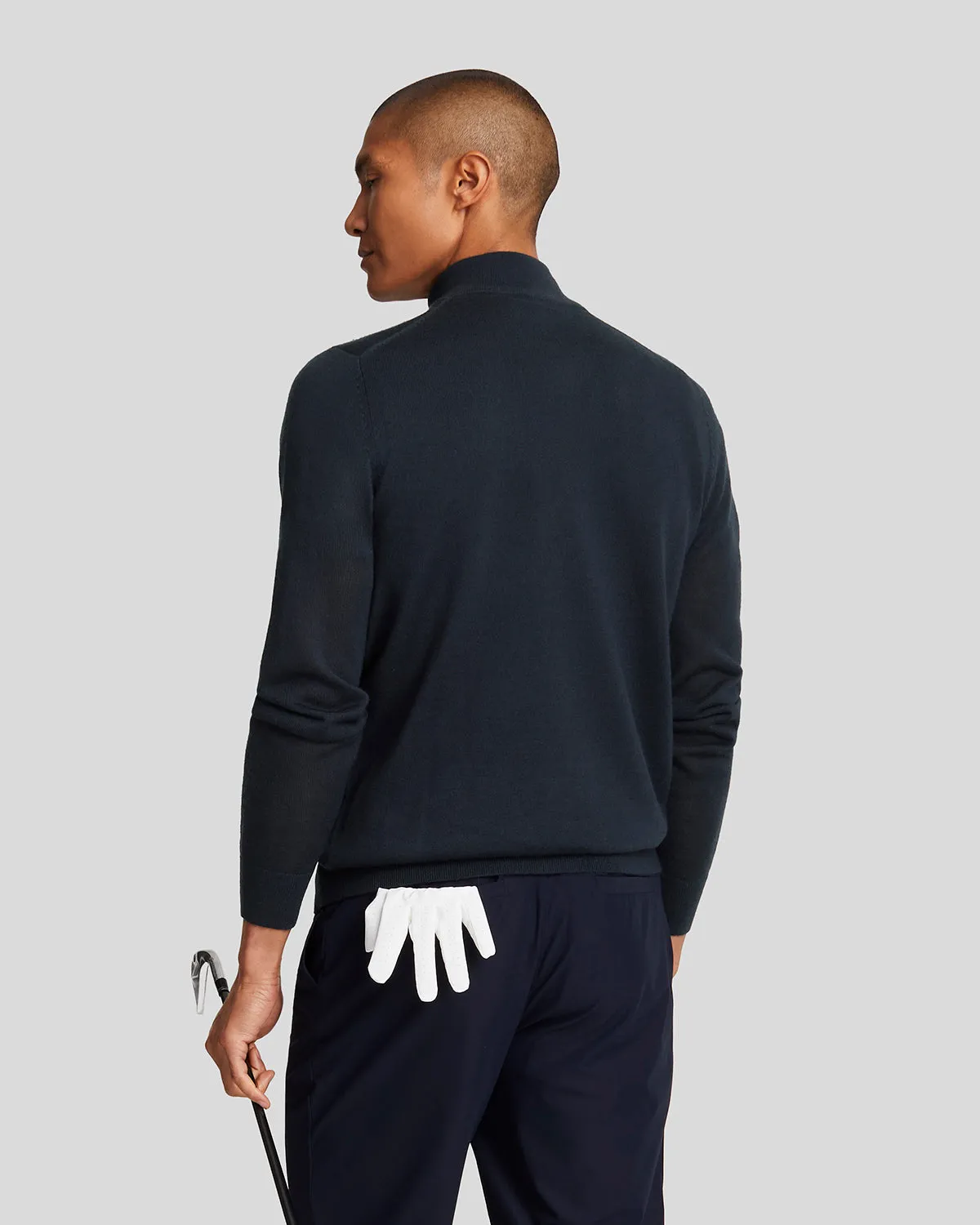 1/4 Zip Wool Blend Jumper sold by Lyle & Scott product image thumbnail 3