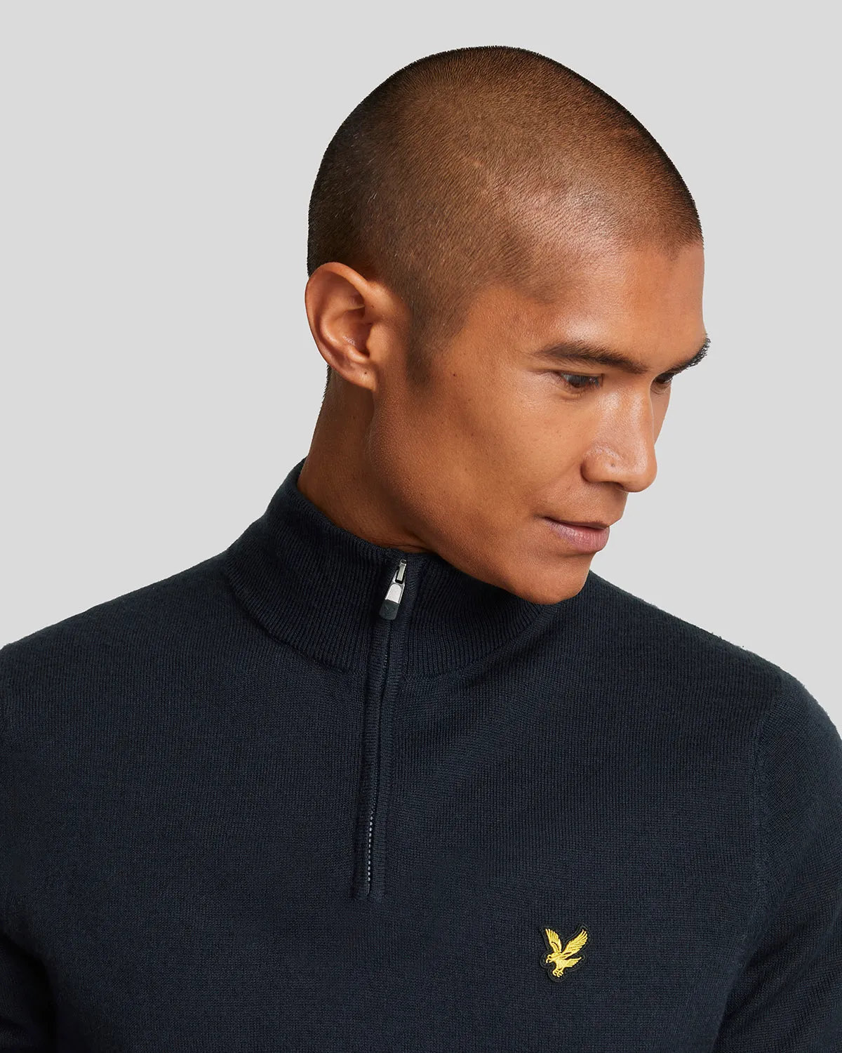1/4 Zip Wool Blend Jumper sold by Lyle & Scott product image thumbnail 4