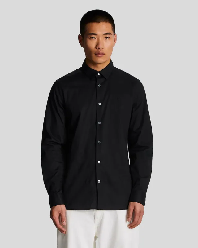 Long Sleeve Slim Fit Poplin Shirt sold by Lyle & Scott