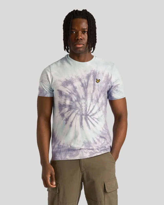 Tie Dye Crew Neck T-Shirt sold by Lyle & Scott