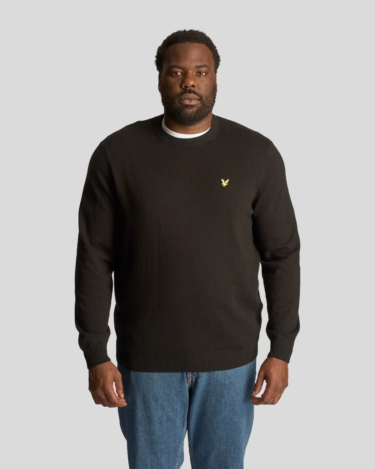 Cotton Merino Crew Neck Jumper Plus sold by Lyle & Scott