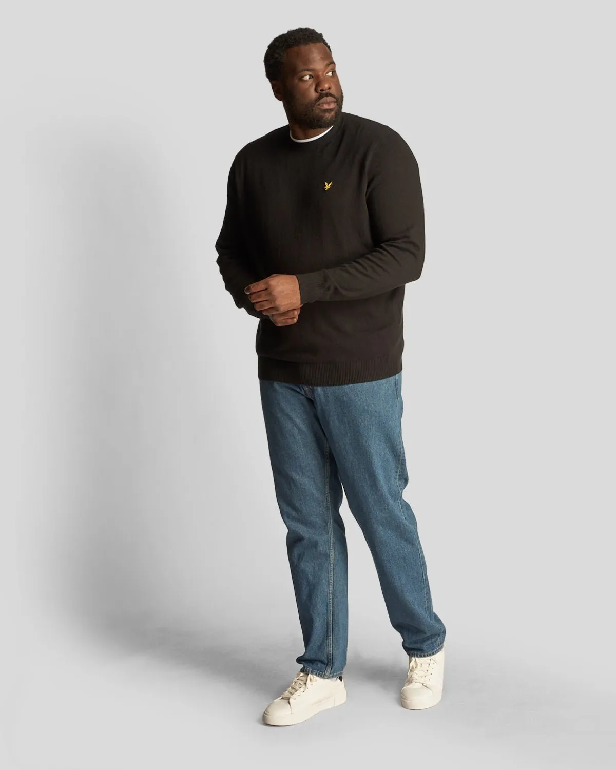 Cotton Merino Crew Neck Jumper Plus sold by Lyle & Scott product image thumbnail 2