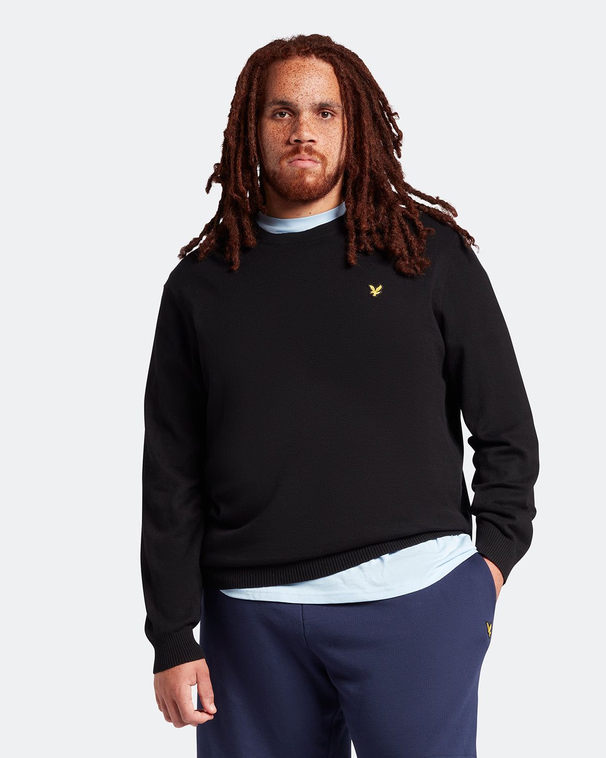 Cotton Merino Crew Neck Jumper Plus sold by Lyle & Scott