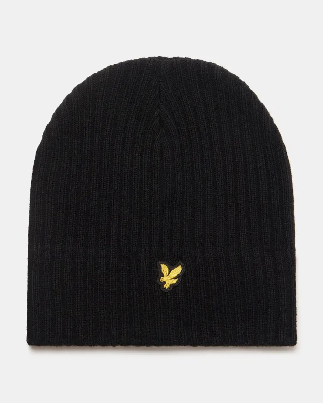 Knitted Ribbed Beanie sold by Lyle & Scott