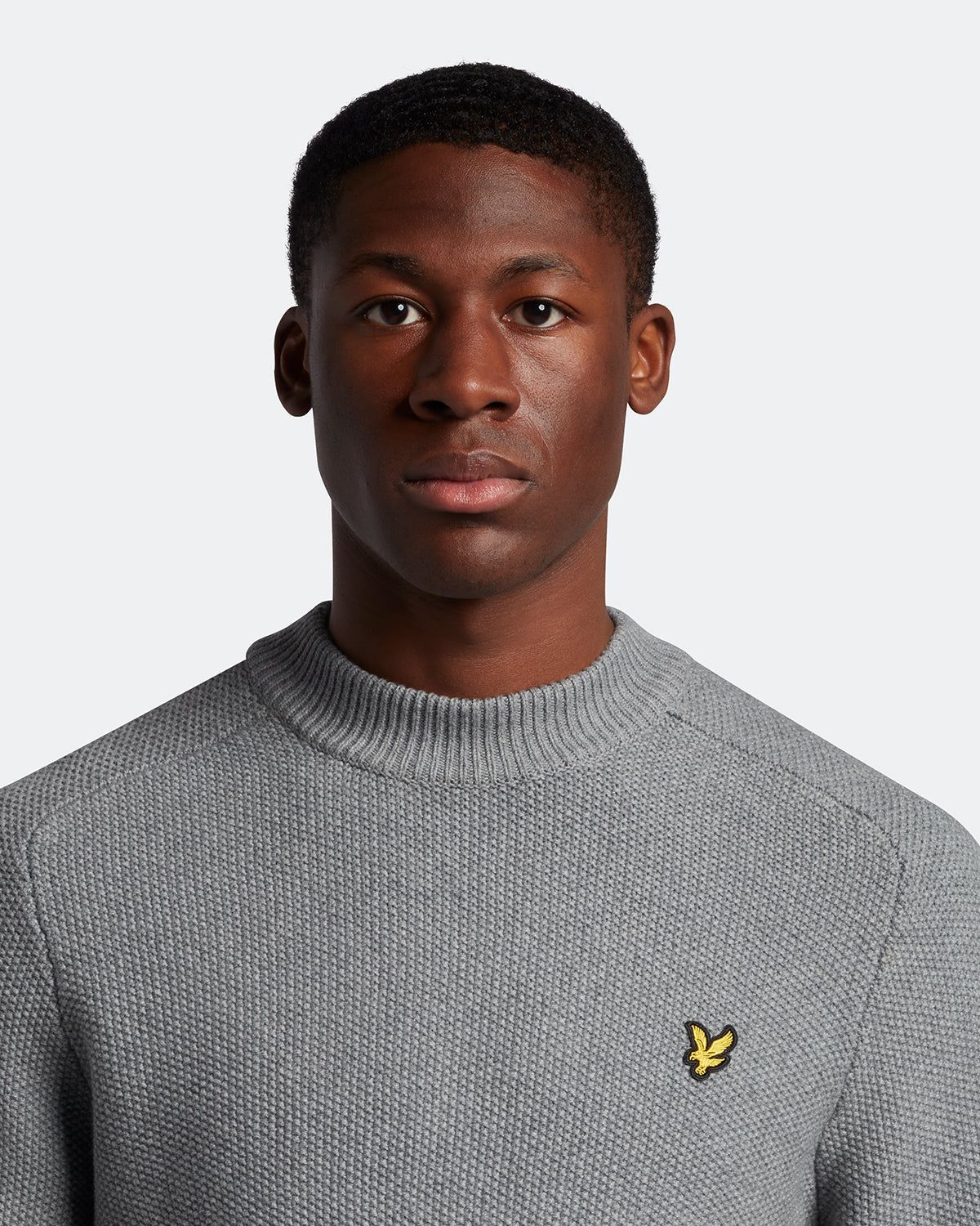 Seed Stitch Mock Neck Jumper sold by Lyle & Scott product image thumbnail 4