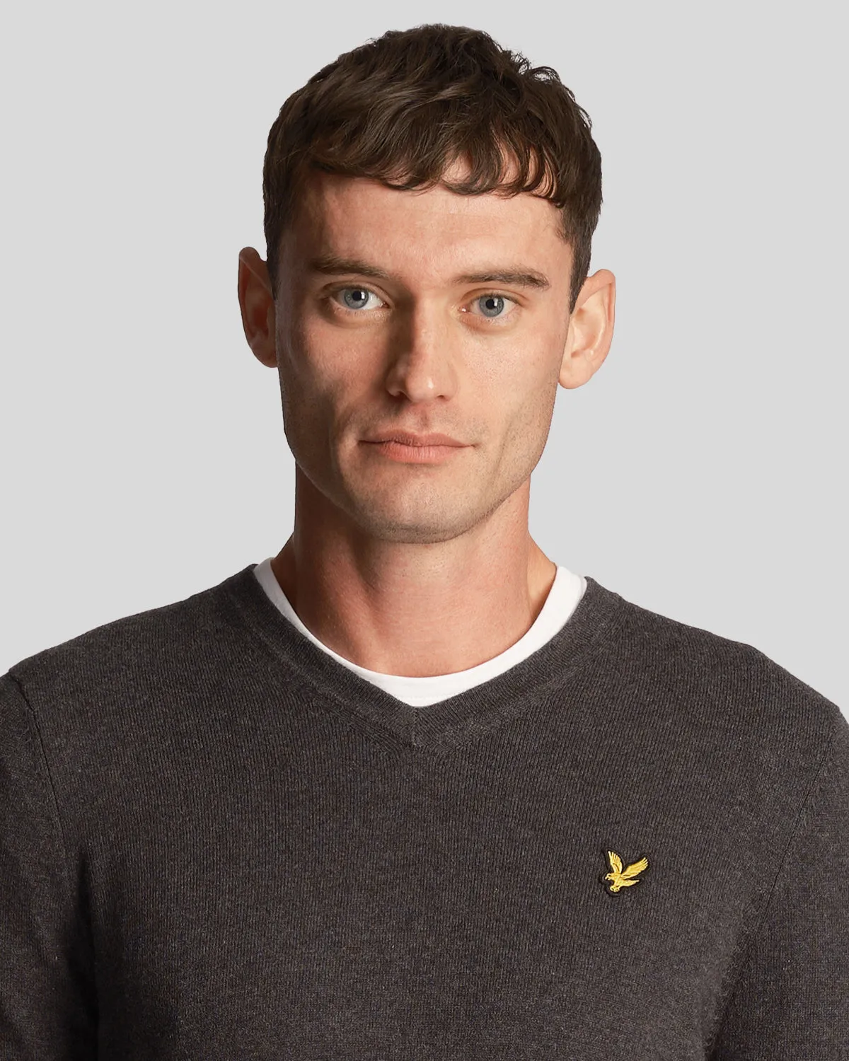 Cotton Merino V Neck Jumper sold by Lyle & Scott product image thumbnail 4