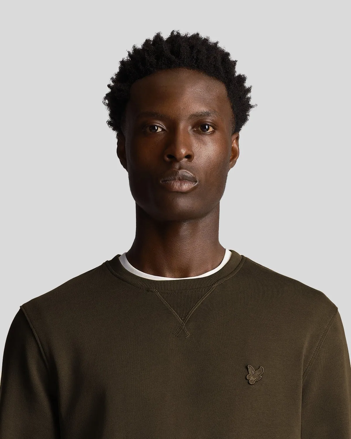 Tonal Eagle Crew Neck Sweatshirt sold by Lyle & Scott product image thumbnail 4