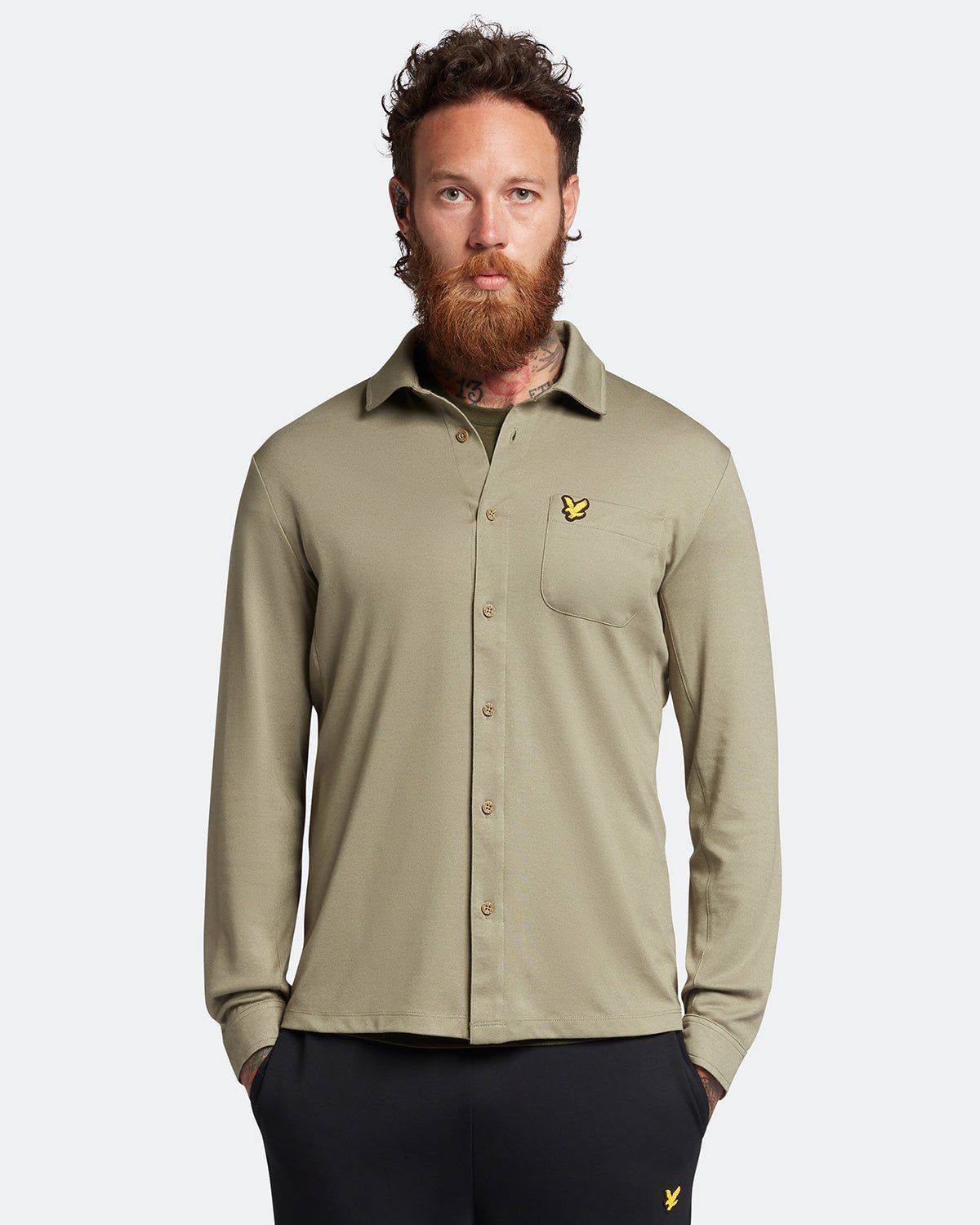 Long Sleeve Stretch Shirt sold by Lyle & Scott