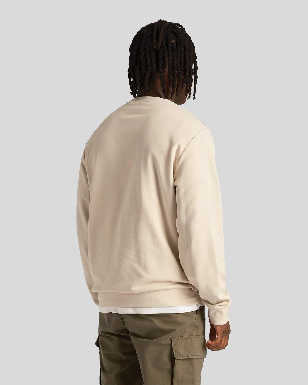 Loopback Embroidered Crew Neck Sweatshirt sold by Lyle & Scott product image thumbnail 3