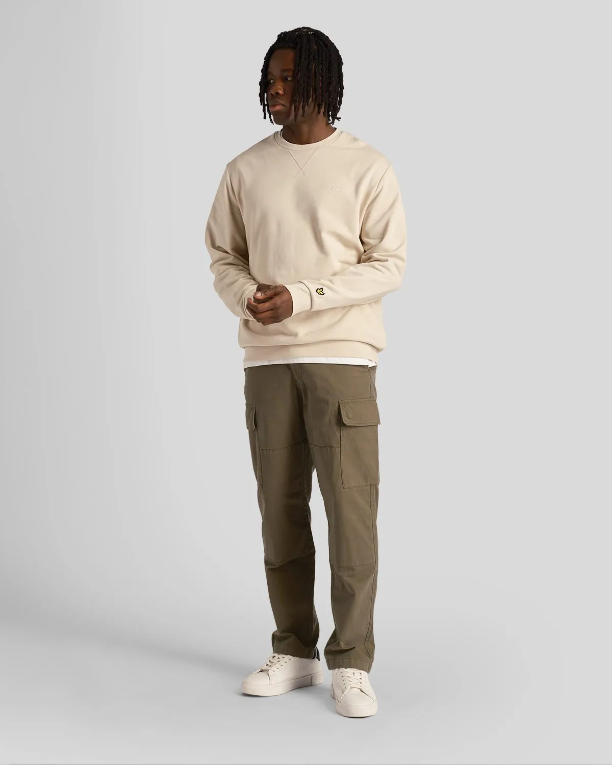 Loopback Embroidered Crew Neck Sweatshirt sold by Lyle & Scott product image thumbnail 2