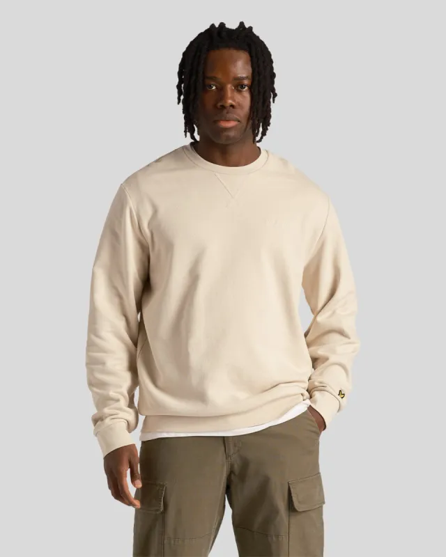 Loopback Embroidered Crew Neck Sweatshirt sold by Lyle & Scott