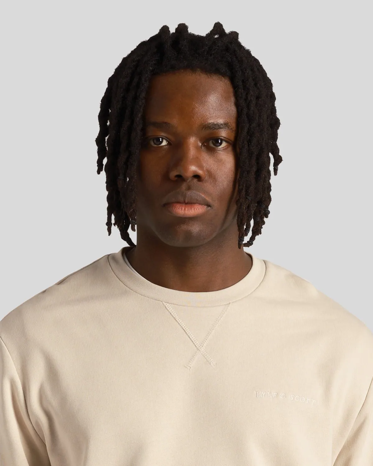 Loopback Embroidered Crew Neck Sweatshirt sold by Lyle & Scott product image thumbnail 4