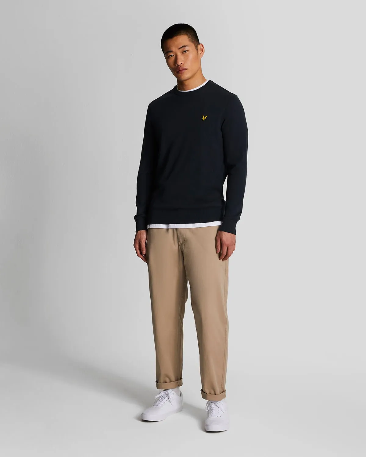 Cotton Crew Neck Jumper sold by Lyle & Scott