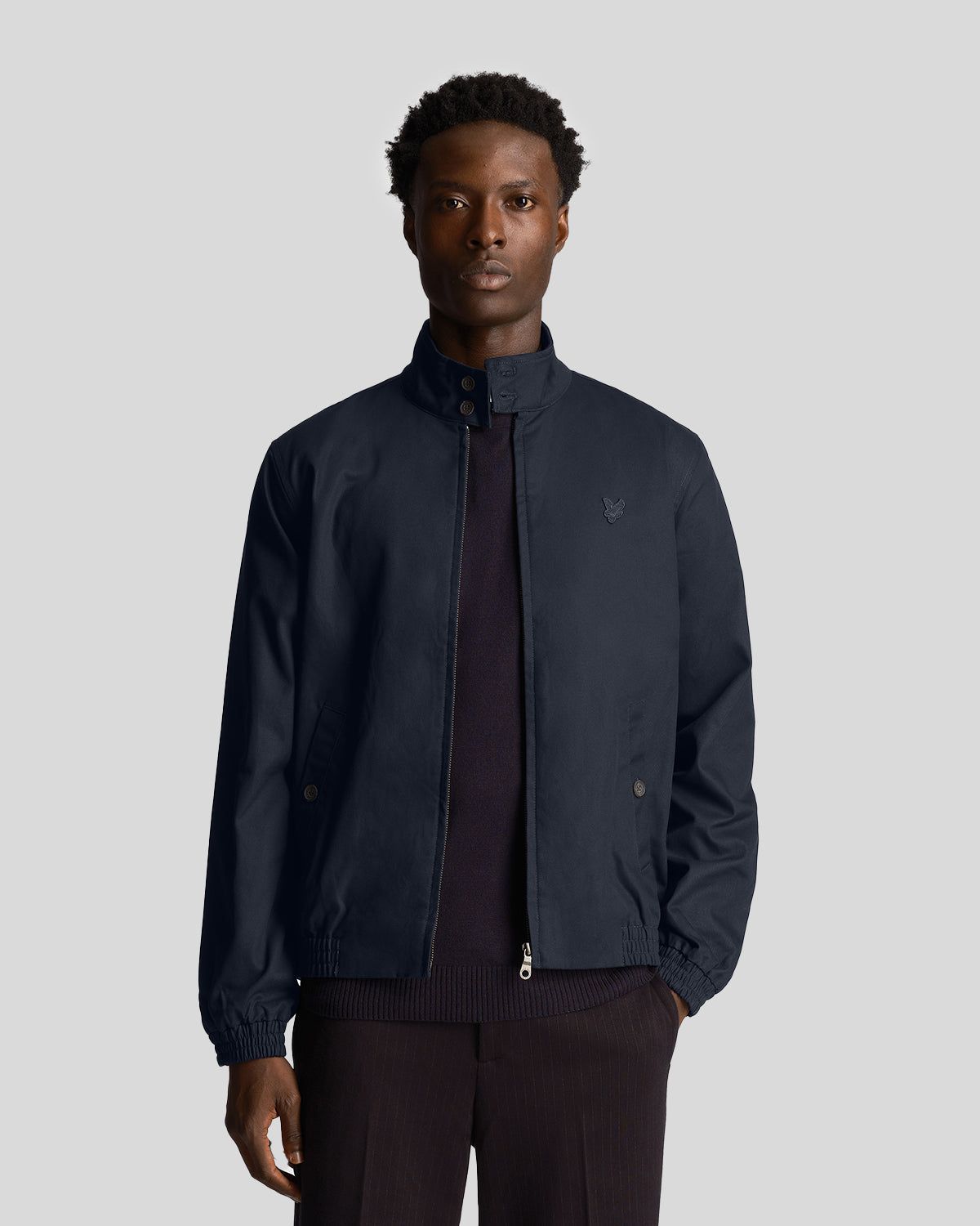 Tonal Eagle Harrington Jacket sold by Lyle & Scott