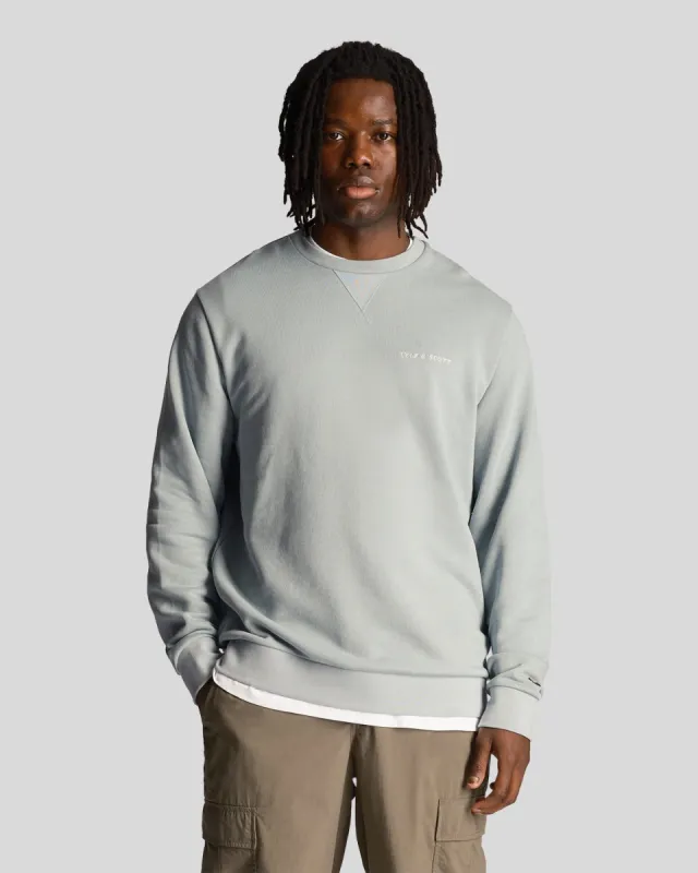 Loopback Embroidered Crew Neck Sweatshirt sold by Lyle & Scott